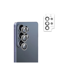 Samsung Galaxy S26 Ultra için ProLENS Kamera Lens Koruyucu Elmas Taş Çerçeveli, Kırılmaz Cam