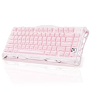 GravaStar Mercury K1 RGB Kablosuz Mekanik Gaming Klavye, Alüminyum Çerçeveli, İngilizce Q, Special Edition, Pembe