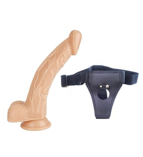 Mark 16 cm Belden Bağlamalı Strap On Penis Dildo