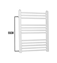 Toprak Havlupan 50/70 cm 10 Borulu Yandan Girişli Havlupan Banyo Peteği  AKS 55 CM (Beyaz)