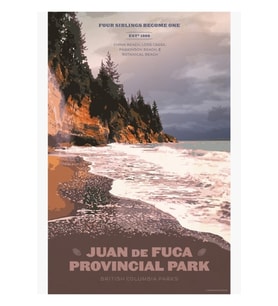 Juan De Fuca Il Parkı Tablo Ahşap Poster Dekoratif