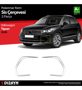 VW Tiguan Krom Sis Çerçevesi 2 Prç. 2020-2024