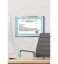 A4 Çerçeve Ucuz 21x30 Sertifika Evrak Diploma Belge Fotoğraf Çerçevesi Duvara Asılabilir Ofis Özc Boş Belge Gümüş