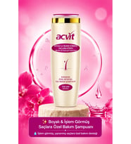Acvit Boyalı Ve Işlem Görmüş Yıpranmış Saçlar Için Bakım Şampuanı – 330 Ml.