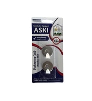KENDİNDEN YAPIŞKANLI OVAL KROM 2Lİ ASKI
