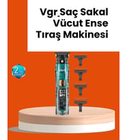 Vgr V-695 Şarjlı Saç Sakal Tıraş Makinesi 2600Mah Batarya Kılavuz Taraklı