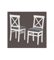 ÇAPRAZ DÖŞEMELİ SANDALYE EKRU GRİ