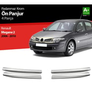 Renault Megane Uyumlu 2 Krom Ön Panjur 4 Parça 2006-2010