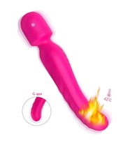 Isıtmalı Masaj Wand Çift Taraflı Vibratör 23 cm