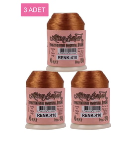 3 Adet Altınbaşak Oya ve Dantel İpi 20 gr - Royaleks - No: 410