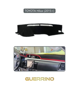 TOYOTA Hilux (2015+)TORPİDO KORUMA HALISI GRİ KENAR