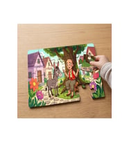 Keloğlan ve Sevimli Eşek Tasarımlı 24 Parça Ahşap Çocuk Puzzle