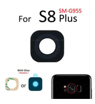 Samsung Galaxy S8 PLUS Arka Kamera Camı Lens Yapışkanlı
