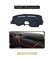 PEUGEOT 206 Küçük EkranTORPİDO KORUMA HALISI SİYAH KENAR