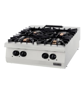 Öztiryakiler Set Üstü Gazlı Ocak, Dörtlü, 40 Kw, 80x90x30 Cm, Osog 8090 P