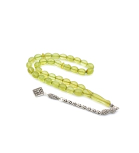 USTA İŞİ ORİJİNAL ARPA KESİM DOMİNİK DAMLA KEHRİBAR TESBİH 14 GR 1.KALİTE