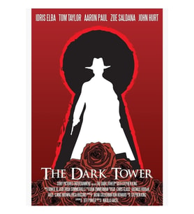 Kara Kule Posteri (anahtar) Tablo Ahşap Poster Dekoratif