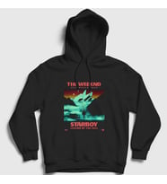 Presmono Unisex Siyah Tour Starboy The Weeknd Kapüşonlu Sweatshirt 159037tt