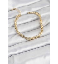 Gold Renk Tifani Model Pirinç Kadın Bileklik