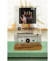 MODEL - " DEĞMESİN ELLERİMİZ " /  Konsept Hediyelik / Spotify Barkodlu PleksiGlass Şarkı