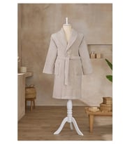 Özdilek Battal Boy Tek Bornoz Şalyaka-Classic Bej (3XL Beden) Yeni