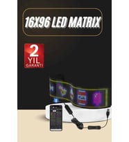Led Ekran Matrix Panel En Büyük Boy 16X96 Araba Yazısı