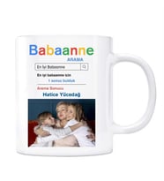 Fotoğraflı Babaanne Google Arama Motoru Kupa Bardak