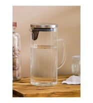 Şeffaf Cam Sürahi 1400 ml, şık ve dayanıklı tasarım