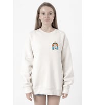Dragon Ball Z Anime Master Roshi Free Hugs Beyaz Kadın 2ip Sweatshirt