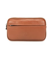KANGAROO KINGDOM Hakiki Dana Deri Taba Erkek Portföy & Clutch El Çantası 1530-T (Taba)
