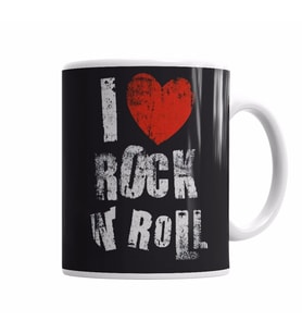I Love Rock In Roll Kupa Bardak Porselen