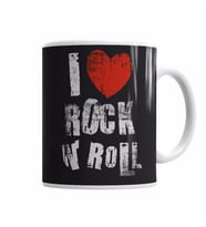I Love Rock In Roll Kupa Bardak Porselen
