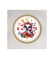 bilge Tasarım Çocuk odası Duvar Saati 30 x 30 CM (Karışık)