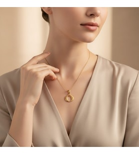 STİL İNCİSİ/XUPING JEWELRY O DÜZ HARF KOLYE