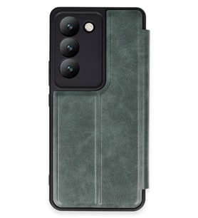 V30 Lite 4G Kılıf Flip Cover - Koyu Yeşil
