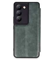 V30 Lite 4G Kılıf Flip Cover - Koyu Yeşil