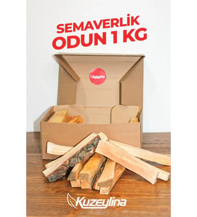 Semaverlik Odun 1 Kg - 15- 17 cm Özel kutusunda tek kullanımlık