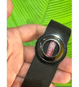 22X4 CM FASHİON YAZILI ÇELİK TOKALI DİKİŞ GİYİM ÇANTA AKSESUARI