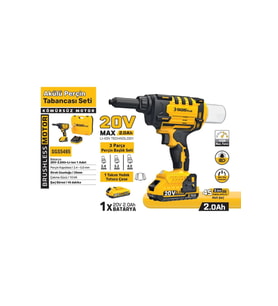 SGS5465 Akülü 20V 2.0Ah Perçin Tabancası