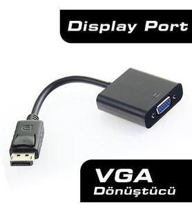 DARK DK-HD-ADPXVGA 015metre DP-VGA (D) Görüntü Adaptörü Siyah