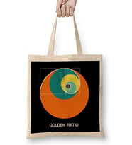 Maths And Science Golden Ratio Fibonacci Circle Bez Çanta Uzun Saplı