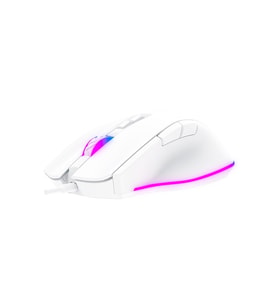 GAMEBOOSTER M16 Myth Yüksek Hassasiyetli Dynamic RGB Aydınlatmalı, Makro Destekli Kablolu Profesyonel Beyaz Oyuncu Mouse