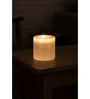 Beyaz Selenit Mumluk 8 Cm Tealight Mumluk
