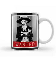Luffy One Piece Wanted Kupa Bardak Porselen