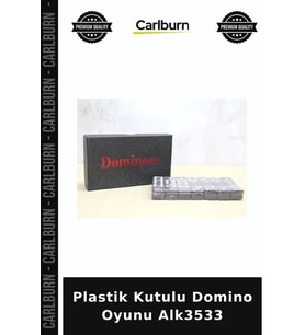 Özel Üretim Klasik Oyun Egllence Hobi Plastik Kutulu Domino Oyunu Alk3533