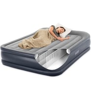 Intex 64136Nd - Materasso Dura-Beam Yastık Dinlenme Deluxe Matrimoniale, Bicolore, Con Pompa Elettri