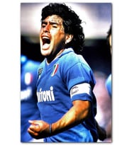 Cakatablo Maradona Napoli Takımı Kaptanı MDF Tablo