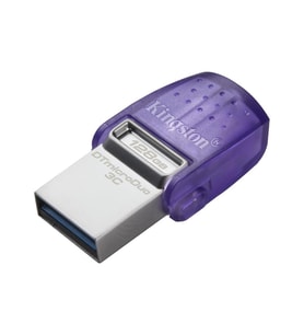 Kingston DTDUO3CG3-128GB DataTraveler microDuo 3C 200MB-s dual USB-A + USB-C Flash Bellek