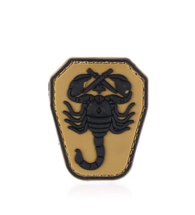 Single Sword Akrep Plastik Patch - Peç Küçük Boy 4Cm X 5,5Cm BEJ
