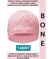 #Bone Su Sızdırmaz Esnek Yumuşak Silikon Havuz Deniz Yüzme Kulağa Su Geçirmez Büyük Beden Saç Bonesi